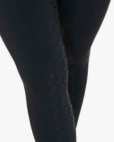 Equestro Frauen Vollgrip Reitleggins mt Strass