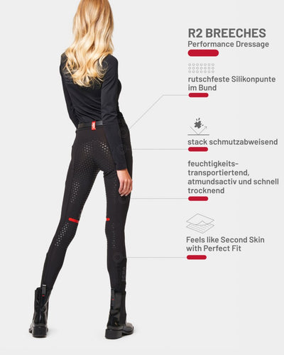 ea.ST R2 Performance Reithose für Damen Vollbesatz Dressur