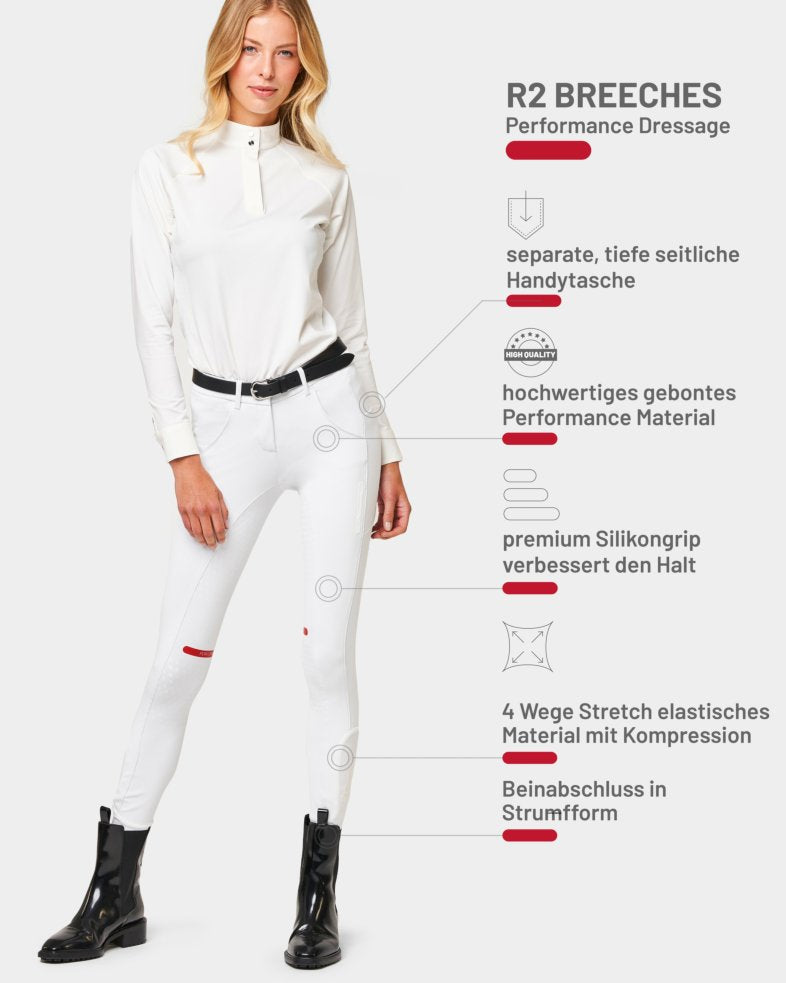 ea.ST R2 Performance Reithose für Damen Vollbesatz Dressur