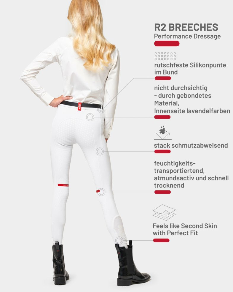 ea.ST R2 Performance Reithose für Damen Vollbesatz Dressur